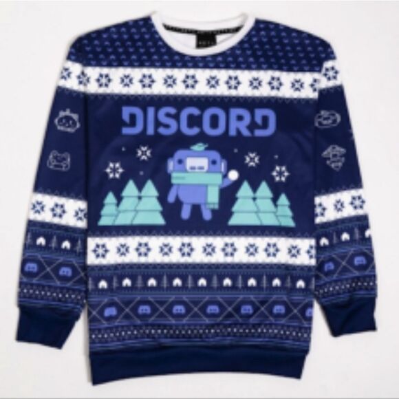 Discord Snowsgiving Sweater. Size - Picture 2 of 8